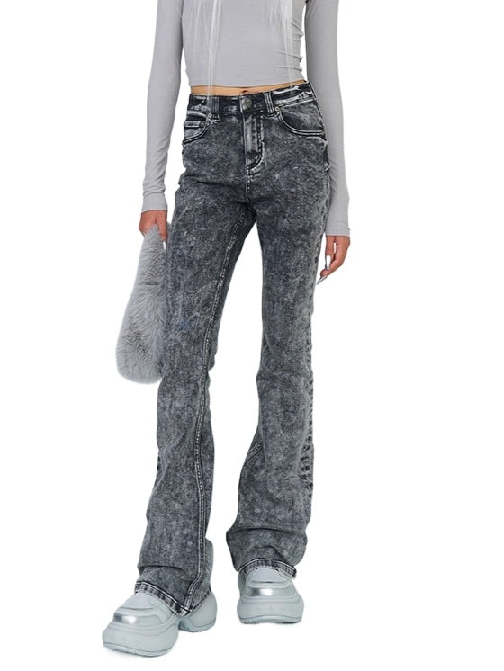 Mirage Snowwash Flare Jeans