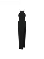 Cross-Back Halter Maxi Dress
