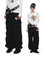 Distressed Multi-Pocket Cargo Pants