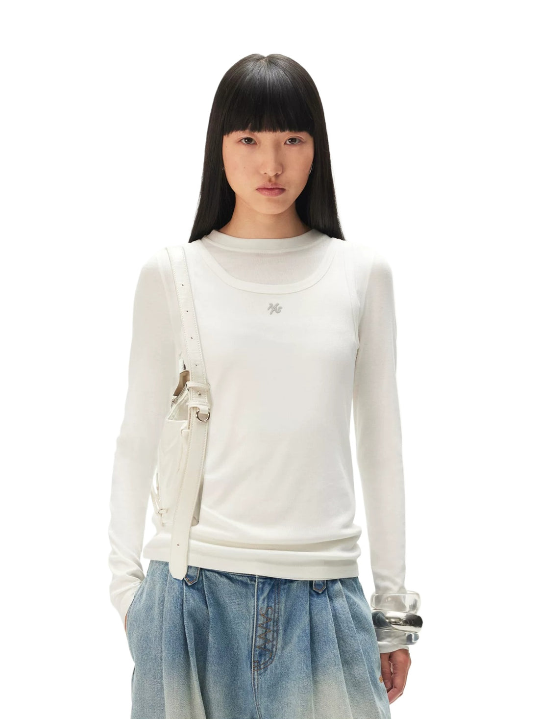 Mock-Layer Long Sleeve Tee