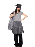 Plaid Bubble Chiffon Skirt