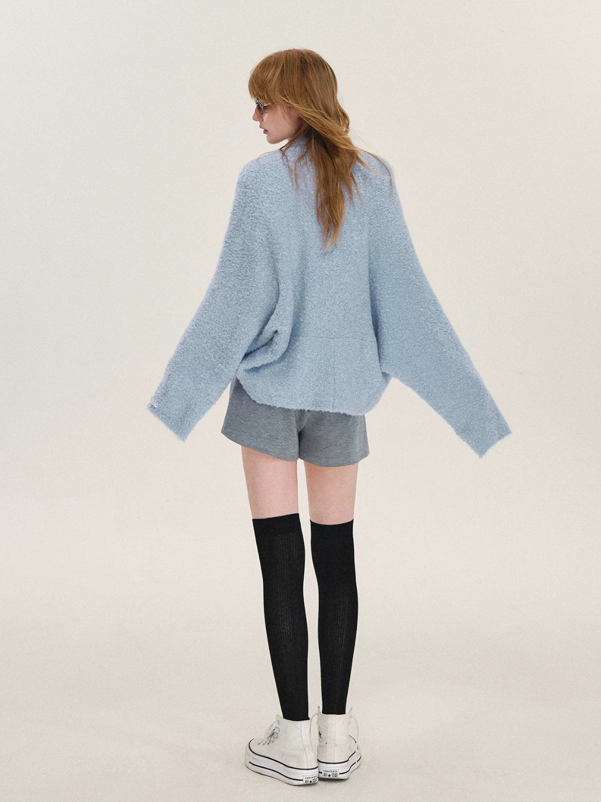 Soft Boucle Batwing Cocoon Cardigan