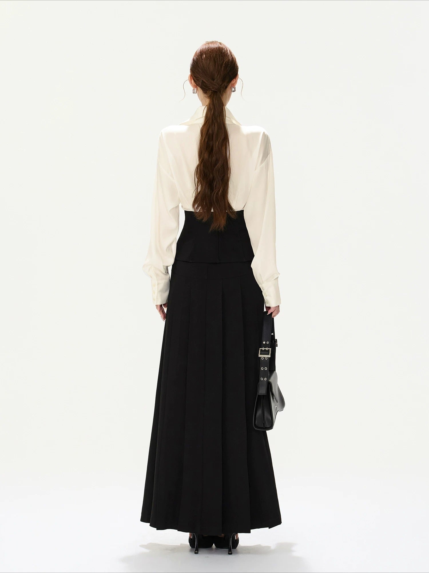 Waist-Tie White Shirt