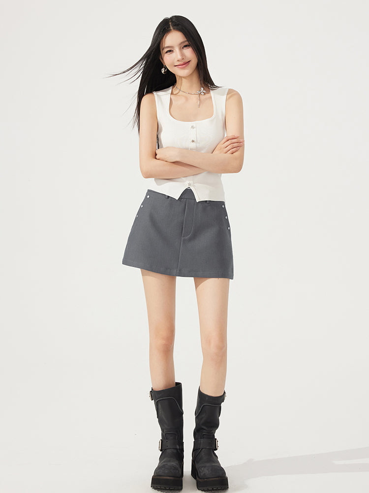 Large U-Neck Star Knitted Vest