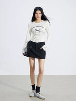 A-Line Cargo Mini Skirt