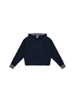 American College Style Plaid Hoodie