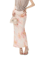 Satin Mermaid Midi Skirt