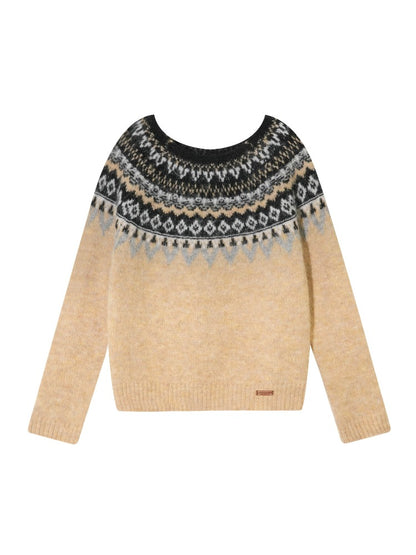Wool-Blend Fair Isle Sweater