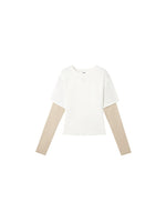 White Layered Long Sleeve Tee