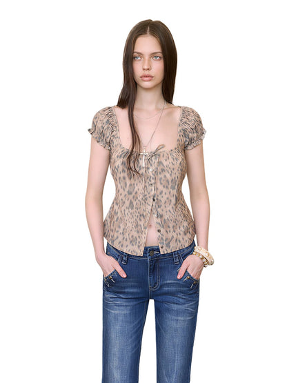 Leopard Print Blouse