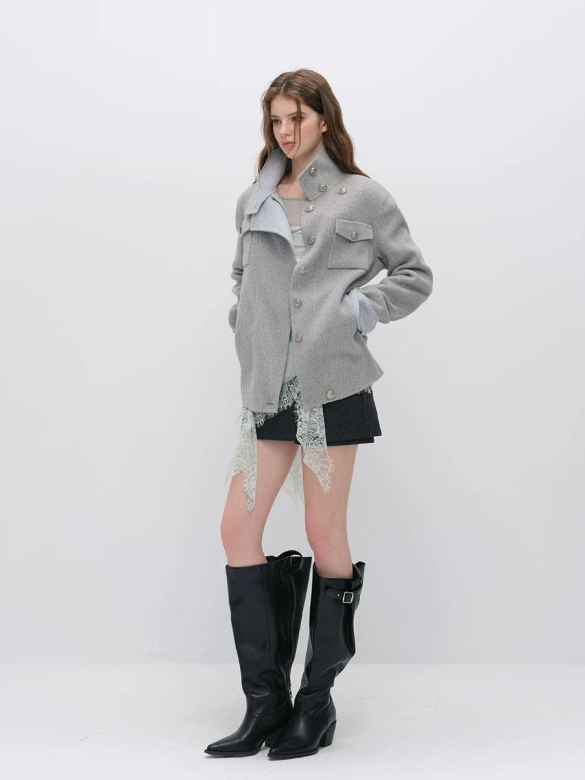 Urban Utility Wool Belted Coat