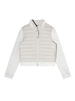 Stand-Collar Quilted Down Jacket Set