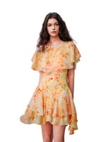 Soffio Floral Chiffon Dress