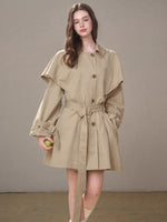 Comfy Chestnut Trench Coat