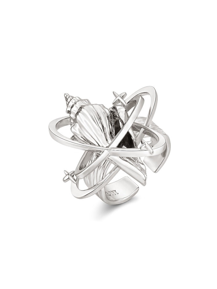 Seashell Star Open Ring