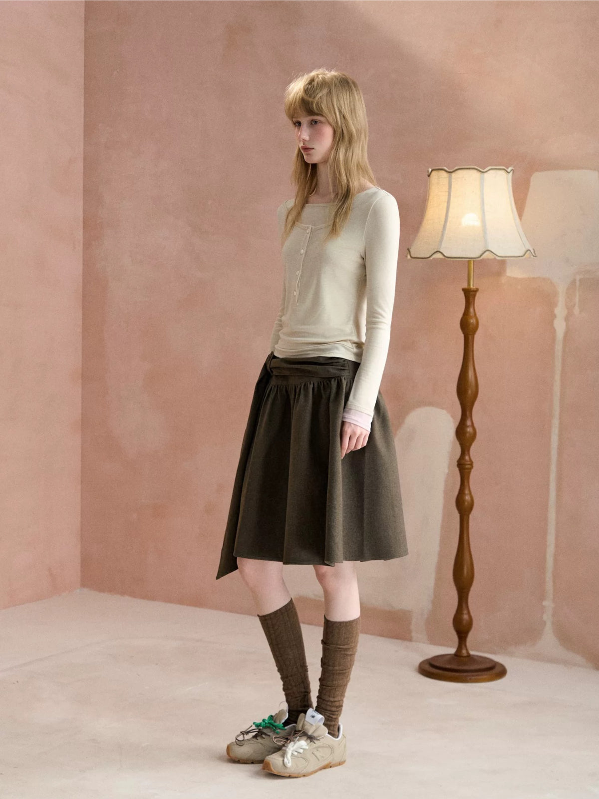 Contrast Cuff Layered Tee