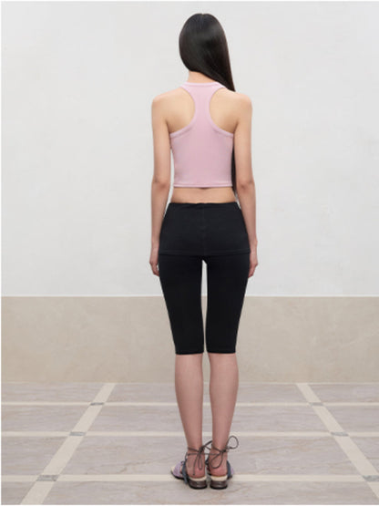 High Elastic Sleeveless I-Back Vest