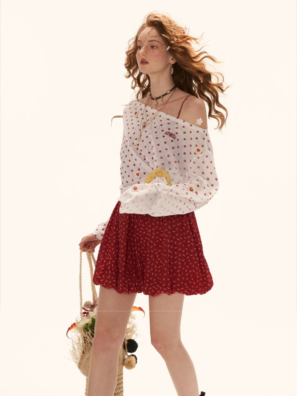 Vintage Floral Loose Cami Mini Dress