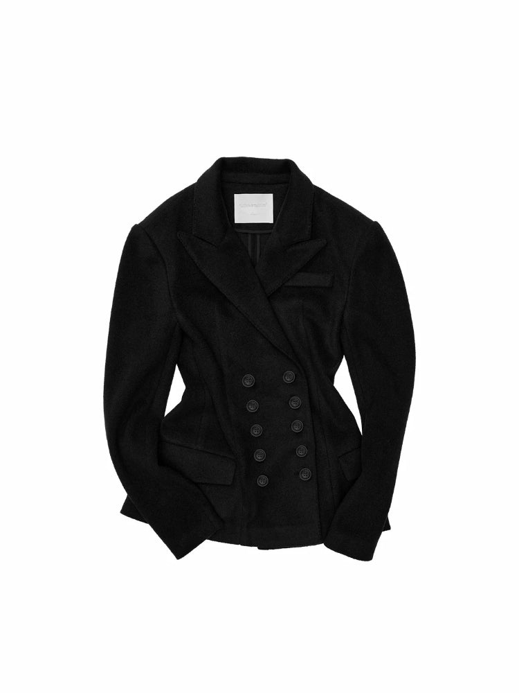 Wool Double Breasted Blazer