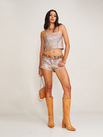Rage Wild Denim Shorts Low Wild Cowboy Brown