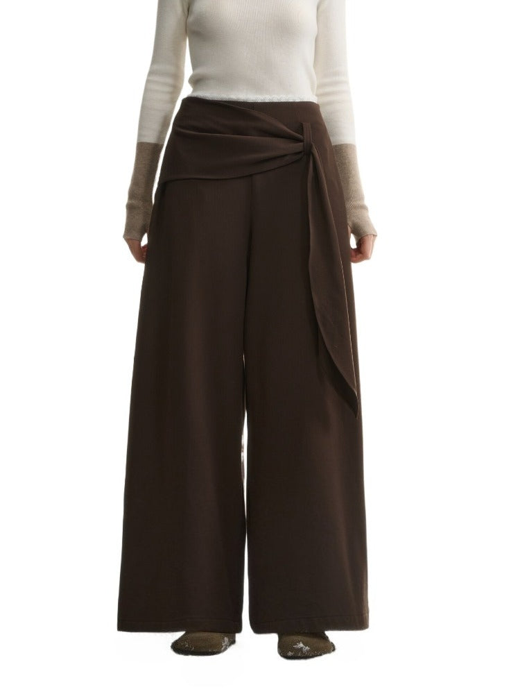 Layered Relaxed Wide Pants