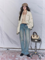 Double Breasted Short Jacket