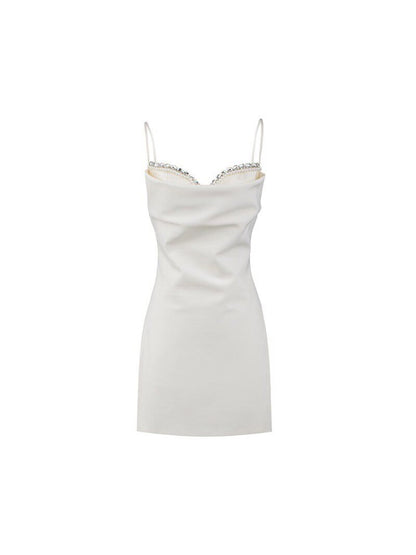 Pearl Strap Mini Dress
