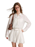 Ruffle Waist Polo Dress