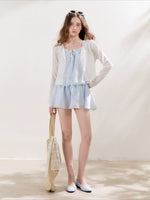 Lace Trim Knit Cardigan