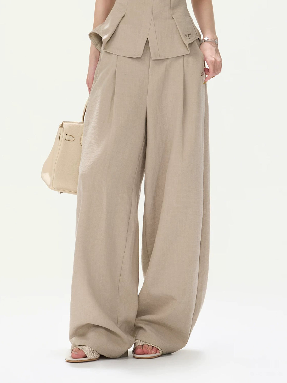 Linen Pleated Set