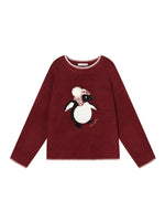 Penguin Jacquard Wool Sweater