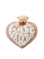 Bear Heart Plush Pillow