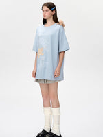 Graffiti Short Sleeve Loose Cotton T-shirt