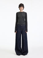 Contrast Raglan Slim Top