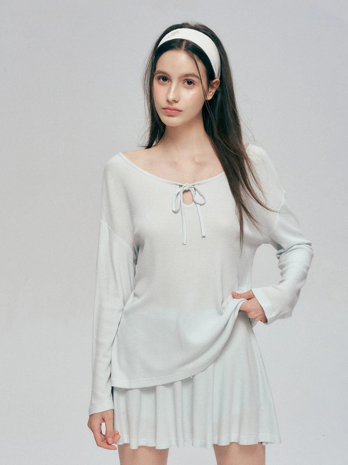 Bow Tie Knit Cover Up