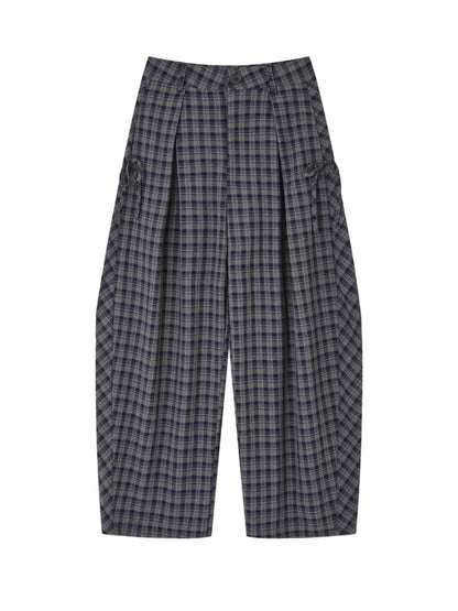 American-Style Wide-Leg Draped Scimitar Pants