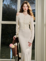Lazy French Cardigan & Dress Set