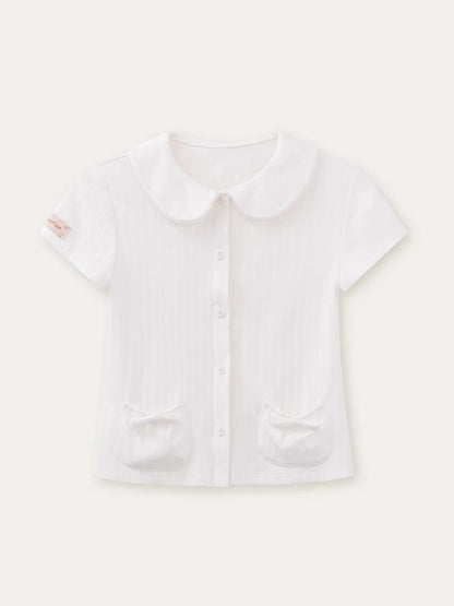 Floral Doll Collar T-shirt &amp;Shorts Set