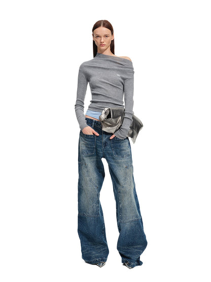 Neva Wool-Blend Knit Crewneck