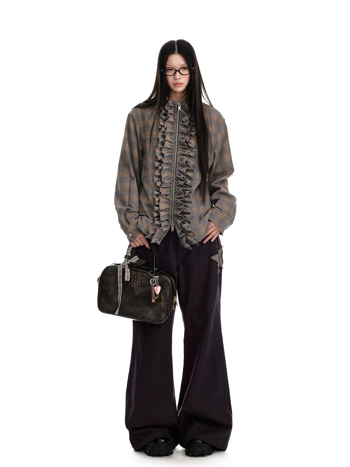 Star Patch Wide Leg Pants