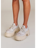 Future Mirage Leather High Heel Derby Snow Mountain