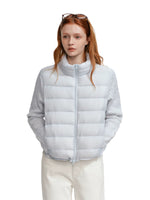 Cable Knit Panel Down Jacket