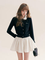 Beaded Collar Cardigan