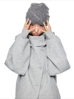 Hooded Wool Blend Jacket