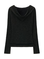 Soft Draped Off Shoulder Fitted Top