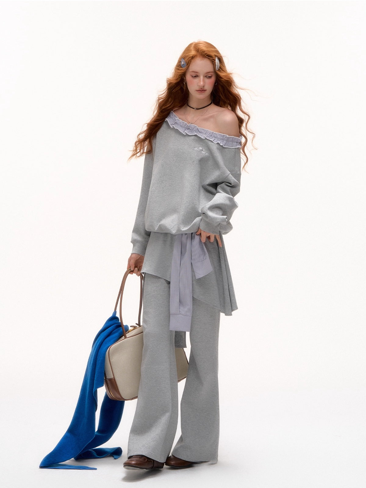 Striped Slouchy Hoodie Set