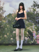 Lace Halter A-Line Dress