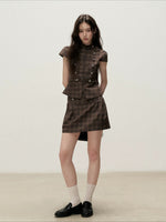 Napoleon Plaid Skirt Set