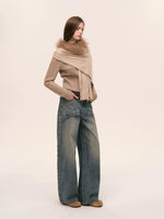 Vintage Layered Wide Leg Jeans