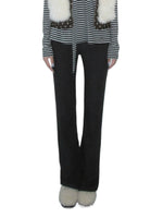 Striped Waist Flared Pants